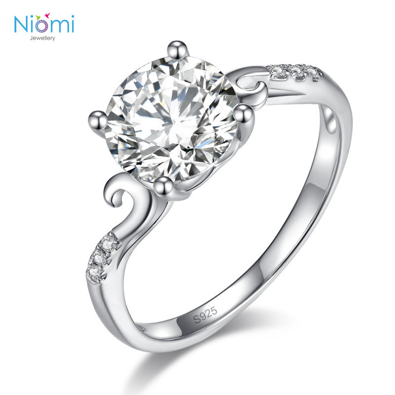 2卡莫桑鑽戒 925純銀戒指 香港莫桑石專門店