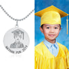 定制兒童或成人畢業人像相片925純銀(圖形吊牌)頸鍊畢業典禮