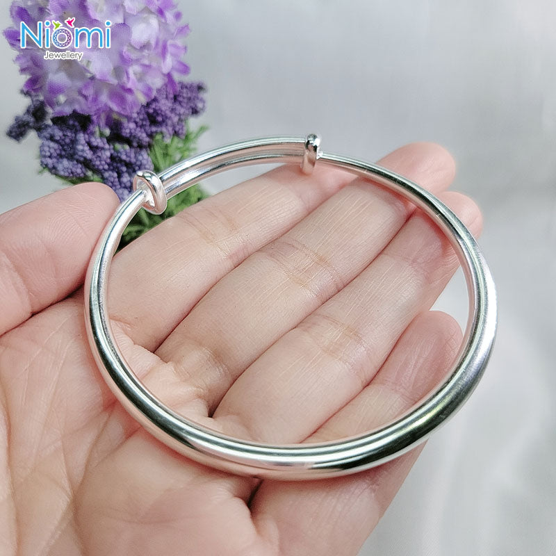 999純銀手鐲 精品女裝手鈪 大氣時尚 30克 推拉設計 Lady Silver Bangle