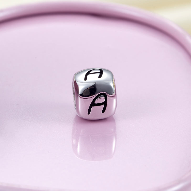 字母 Letter A - Charms 925銀串飾 - DIY手鏈鍊串珠飾品