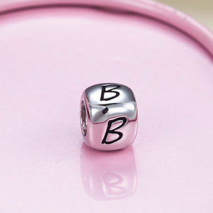 字母 Letter B - Charms 925銀串飾 - DIY手鏈鍊串珠飾品