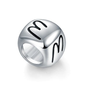 字母 Letter M - Charms 925銀串飾 - DIY手鏈鍊串珠飾品