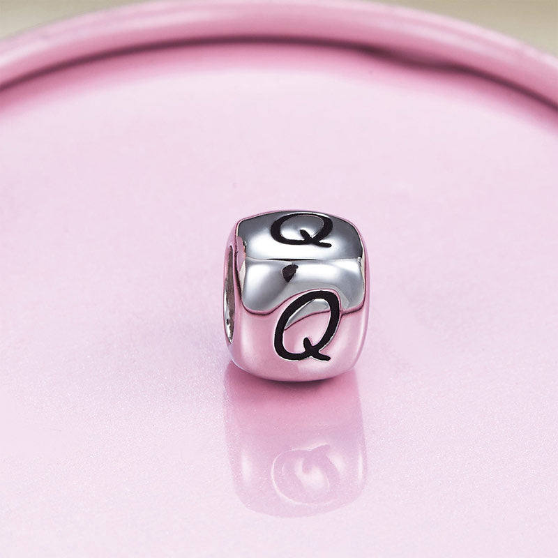 字母 Letter Q - Charms 925銀串飾 - DIY手鏈鍊串珠飾品