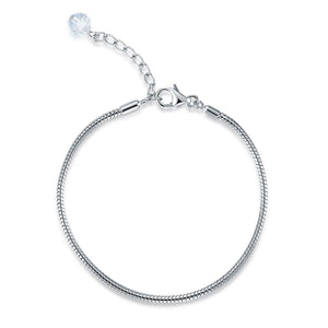 Charms DIY串飾可調節蛇皮手鏈 15cm - 17.5cm (6-7寸) - Charms 925銀串飾 - DIY手鏈鍊串珠飾品