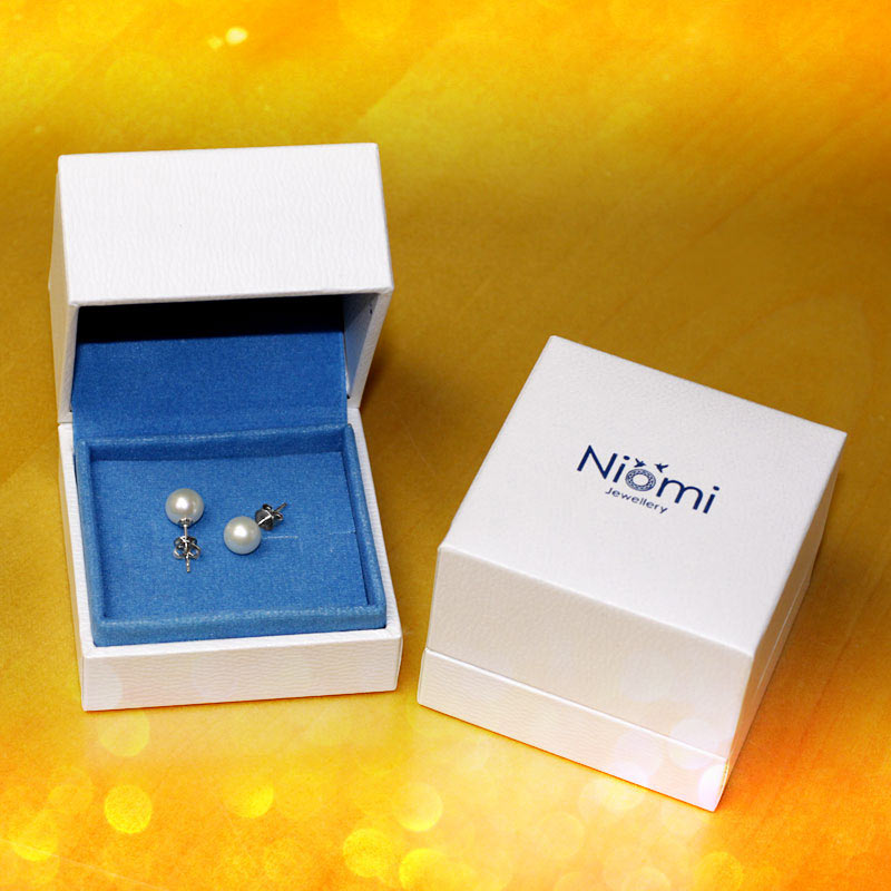 7-8 mm 淡水珍珠耳環 925純銀 Pearl Earrings 簡約時尚 精品珠寶