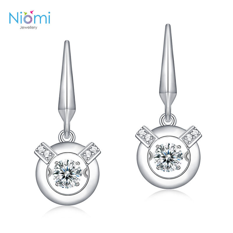 日本專利設計 跳動懸浮耳環  觸動心靈的禮物 925純銀