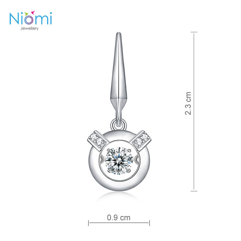 日本專利設計 跳動懸浮耳環  觸動心靈的禮物 925純銀