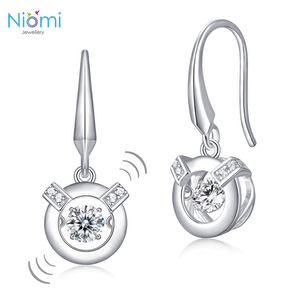 日本專利設計 跳動懸浮耳環  觸動心靈的禮物 925純銀