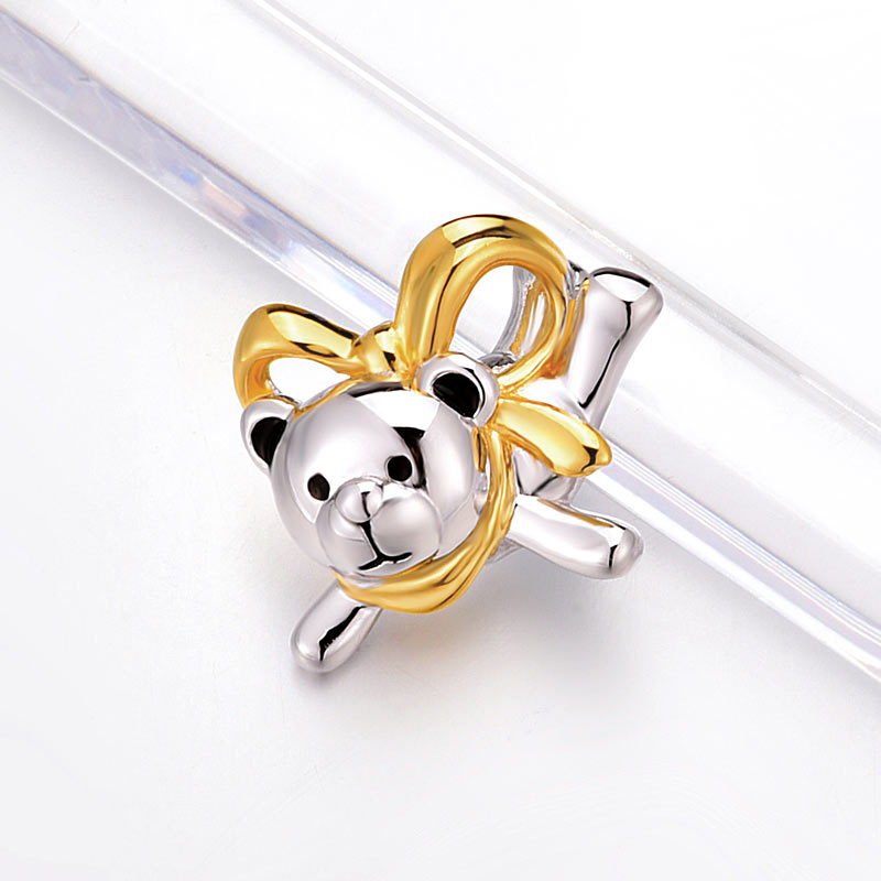 可愛趣緻熊925純銀項鍊鏈 Lovely Bear Pendant Necklace 925 Silver