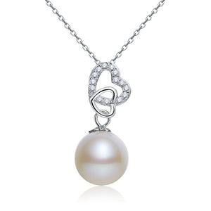 【温婉優雅】925純銀珍珠 項鏈 心形 精品珠寶