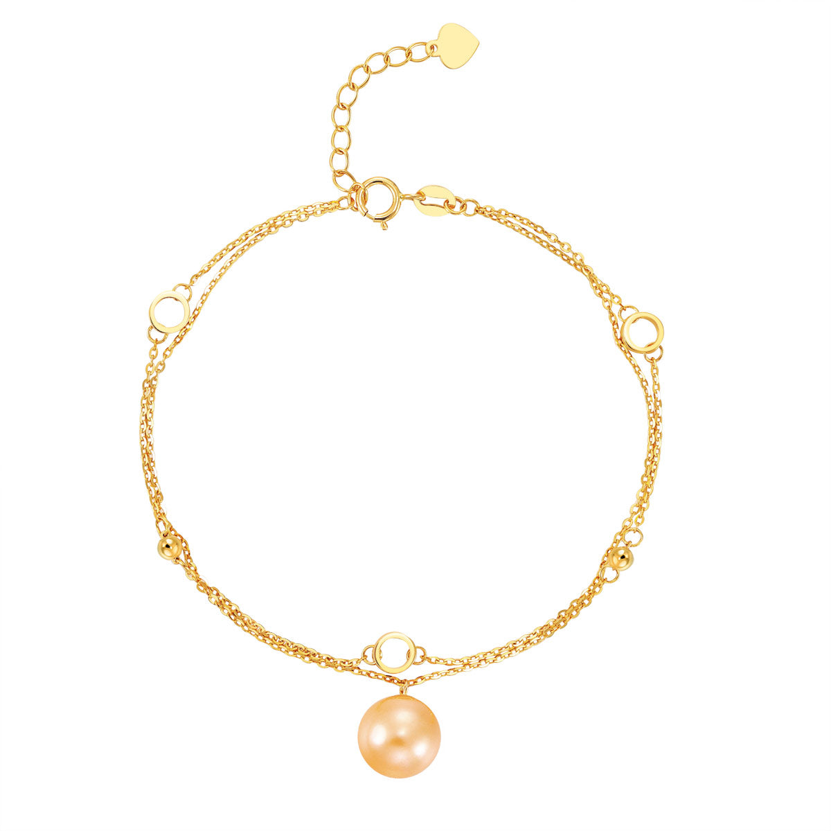 18K黄金 南洋金珍珠(9-10 mm) Pearl Bracelet 手鍊鏈時尚優雅 - 精品珠寶