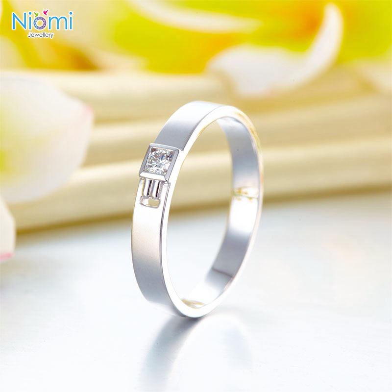 14K白金 情侶戒指 香港結婚對戒指專門店 - 免費刻名 - 情人禮物