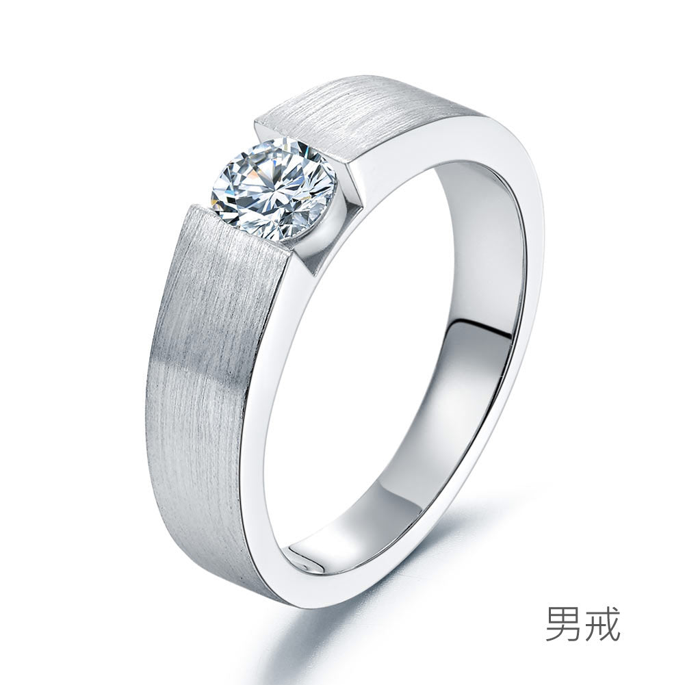 純銀情侶戒指 | 925純銀 情侶飾品定制 - 免費刻字刻名 - 情人禮物 - 手工精細