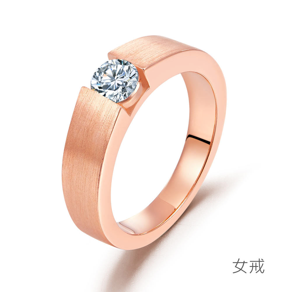 純銀情侶戒指 | 925純銀 情侶飾品定制 - 免費刻字刻名 - 情人禮物 - 手工精細