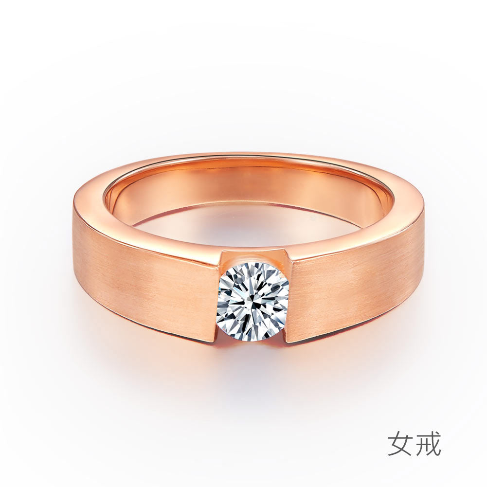 純銀情侶戒指 | 925純銀 情侶飾品定制 - 免費刻字刻名 - 情人禮物 - 手工精細