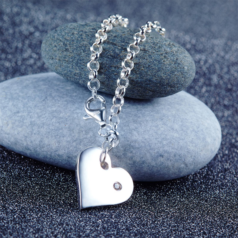 小公主 心形女童手鏈 925純銀 香港銀器店 925 Silver Girl Heart Bracelet